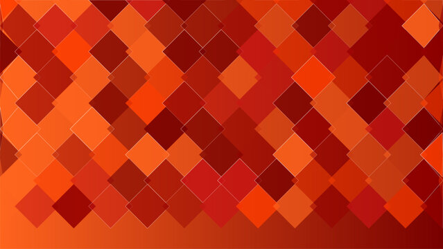Geometric orange pattern, pixel art background, abstract red shapes, digital mosaic texture