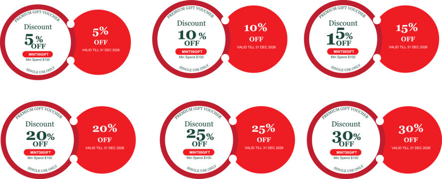Modern Discount Coupon Code Template	