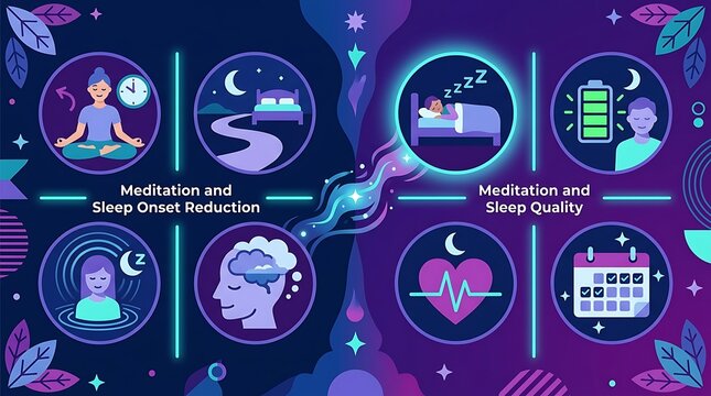 Benefits of meditation for better sleep quality and faster rest
