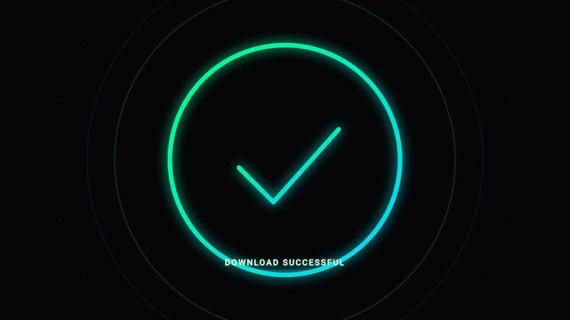 Animated Loading Spinner Completes with Success Checkmark