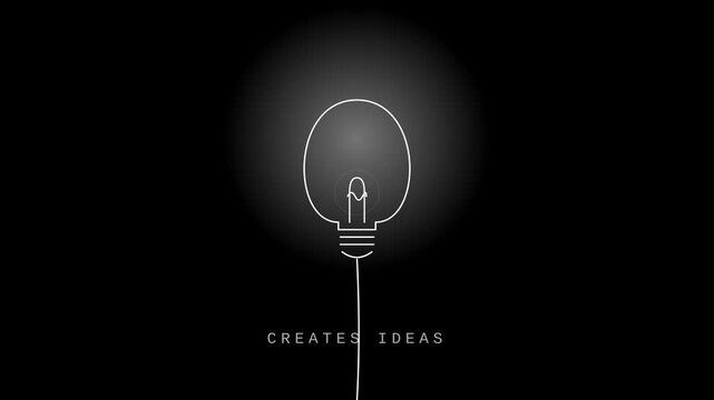 Illuminated Lightbulb Symbolizing Creative Ideas and Innovation