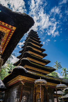 The grand stone staircase and ancient entrance of Pura Kehen temple, Bangli, Bali, Indonesia
