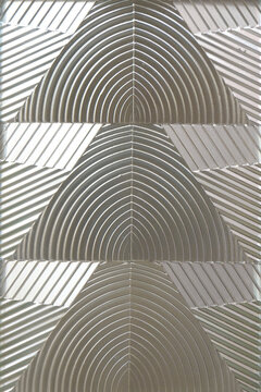 Silver Architectural Ribbed Pattern