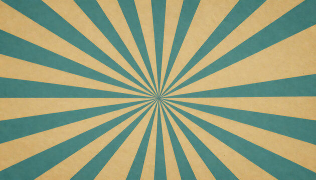 An abstract retro sunburst background featuring grunge textures and red and yellow radiating sun rays, created with generative ai for vintage-style designs.

