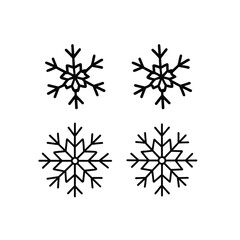 Obraz premium Set of snowflakes