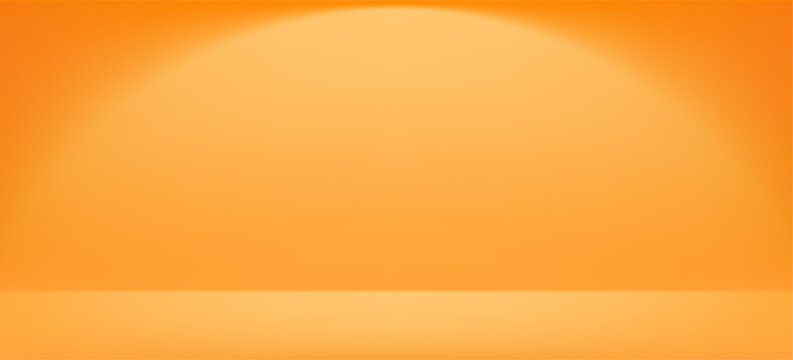 Studio gradient background in warm yellow and gold tones provides elegant backdrop with soft lighting ideal for modern product showcase scenes. Vector illustration