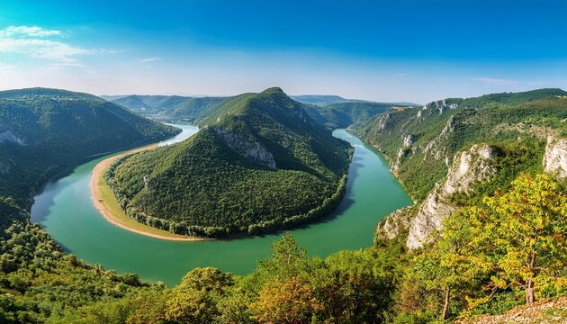 Uvac Meandering River Serbia Photo From The Observation Deck