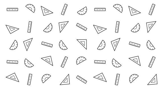 Seamless geometric triangle and line pattern, repeating minimalist triangular shapes vector background for textile wallpaper design, simple angular repeating elements surface pattern for fabric print 