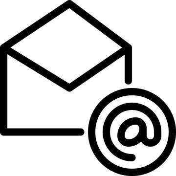 email icon vector object illustration