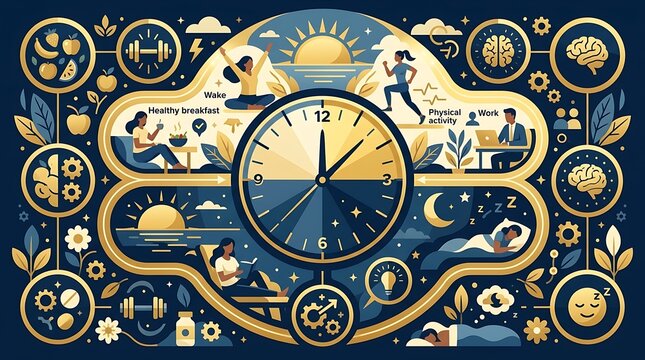Healthy daily routine and time management for balanced living