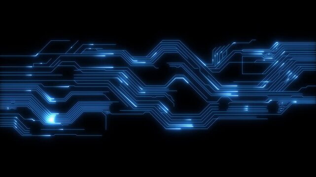 Animation of data processing with icons over connections data transfer 4k animated motion video. Network connections and data points animation over blurred cityscape background. digital data prosing.