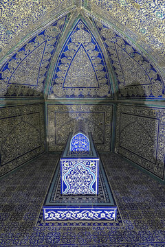 Tomb of Allah Quli Muhammad Bahadirkhan located in Pahlavan Mahmud Mausoleum in Itchan Kala, Khiva, Uzbekistan