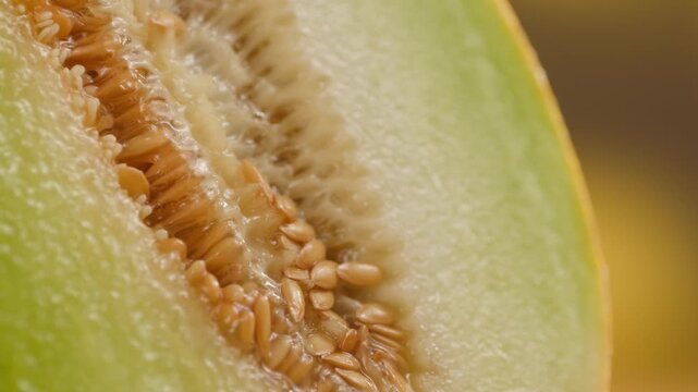 Melon close up, man cutting Watercolor of a whole melon and slice, summer juicy fruit