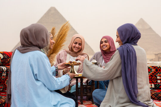 Friends Breaking their Fast