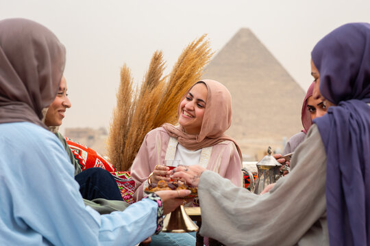 Friends Breaking their Fast