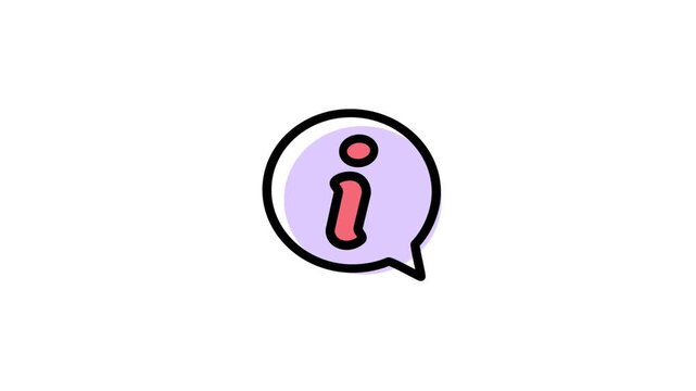 Animated Information Icon &ndash; Info & Help Symbol