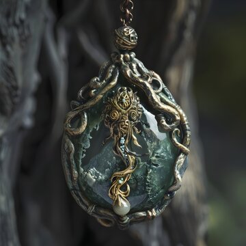 The Eldritch Forest Heart Pendant