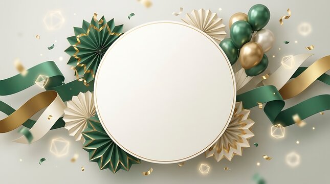 easter egg frame, Round Floral Frame with Ribbon Decoration Template
