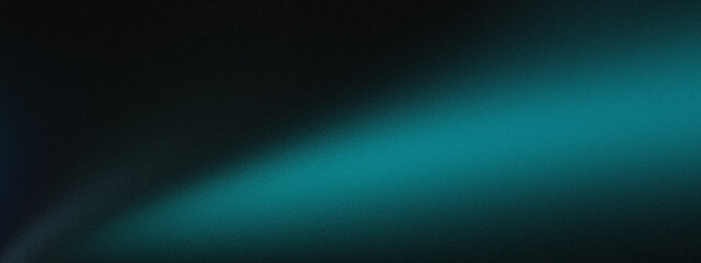 Dark charcoal black and moody teal blue gradient background with diagonal light beam and heavy grainy noise texture © shaondesigns