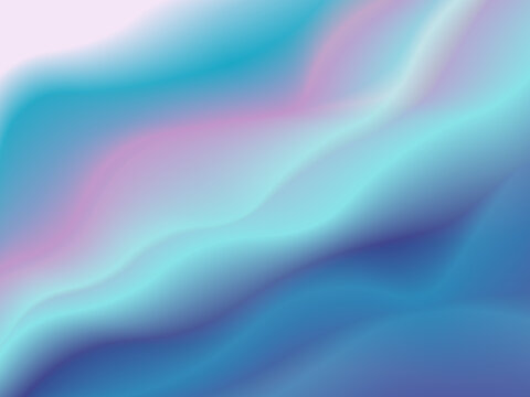 Abstract liquid marble background featuring fluid abalone paua shell texture, wavy holographic gradient wallpaper with soft iridescent waves