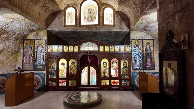 Underground Serbian Orthodox Church in Coober Pedy, South Australia