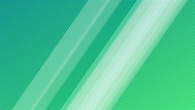 Green gradient background with diagonal stripes