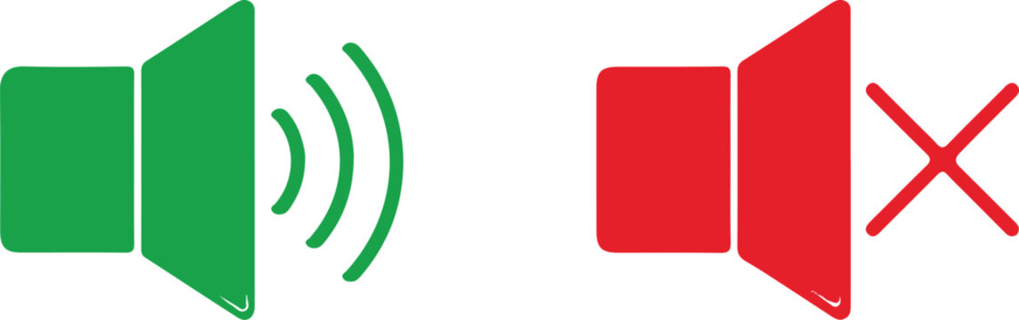 Volume control speaker icons on screen.