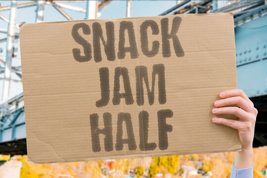 "Snack Jam Half" Chip got stuck midway. SNACK.JAM.HALF.FALL.CRISP.