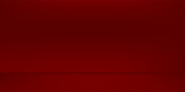 red gradient abstract wall and studio room background, can be presented your product