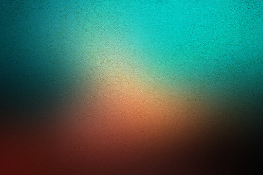 Soft gradient flows from deep red to teal. Textured surface adds depth to the blend.