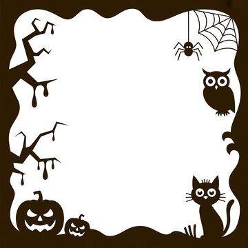 Spooky Halloween Border
