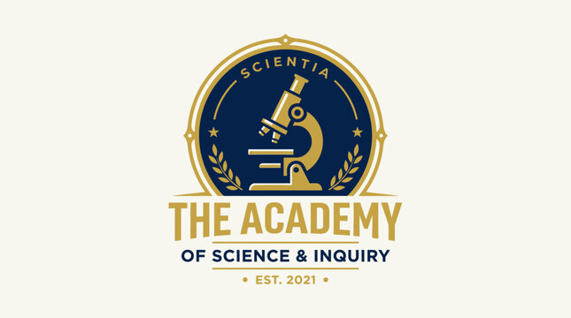 The Academy of Science and Inquiry logo features a microscope within a circle.