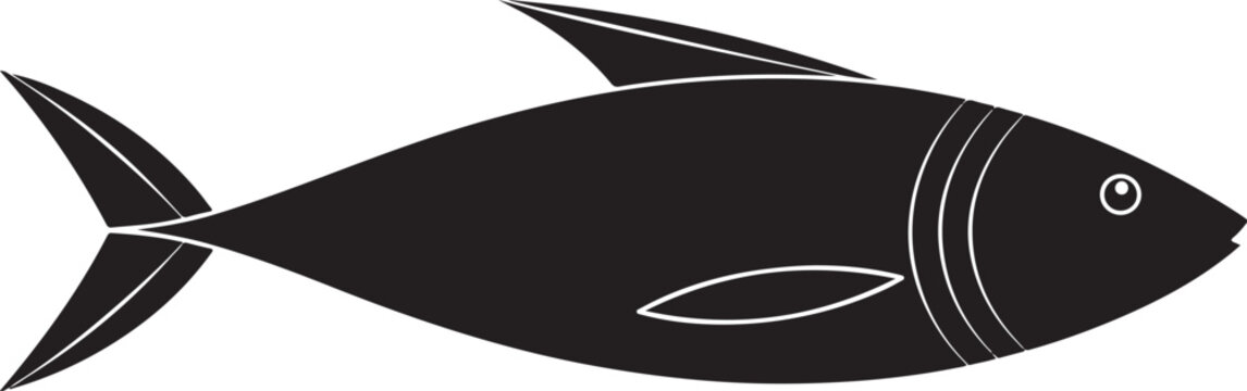 Fish Silhouette Svg Png Eps Dxf | Ocean Fish Silhouette | Cricut Cut File