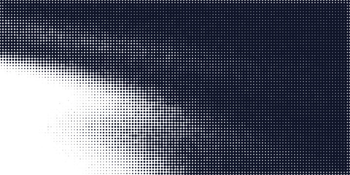 Halftone Abstract geometric pattern with gradient dots and lines Vector
