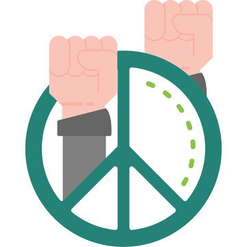 Nonviolence Symbol Icon