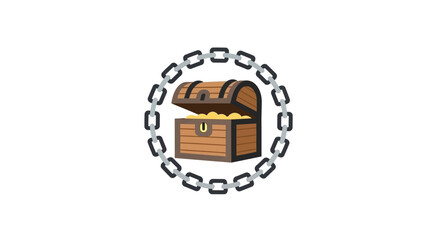 Treasure chest with gold coins inside. © Gendeng