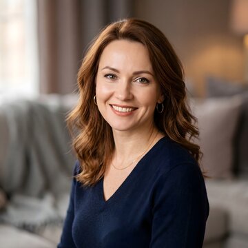 Professional Smiling Businesswoman Portrait in Modern Office, Corporate Headshot for Company Profile, LinkedIn, Recruitment, Leadership and Business Branding
