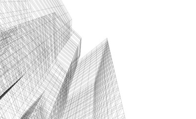 Fototapeta premium abstract background with skyscrapers in the city