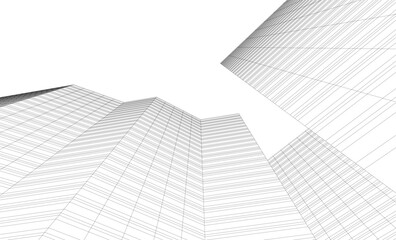 Fototapeta premium abstract background with skyscrapers in the city