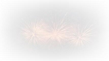 Obraz premium Bright fireworks display in celebration over a transparent background