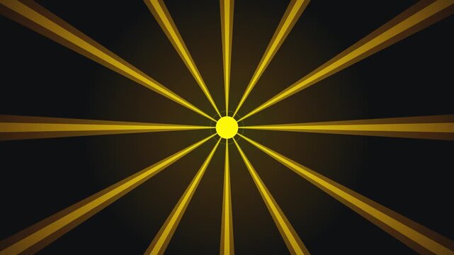 Abstract Sunburst Shakti Energy Durga Puja Motion Background