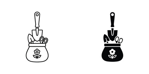 Retro arcade joystick and gaming button console icon set in clean black and white vector © yunisstock