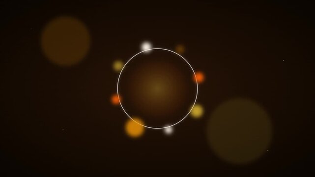 amber glow warm digital audio equalizer circle