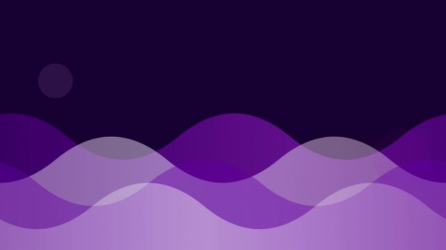 amethyst wave curvy line icon animation loop