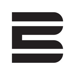 Modern stylized letter b logo design with alphabet typography minimalist © Shahadat_Stock