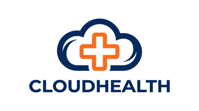 Healthcare logo features a cloud and cross symbol for Cloudhealth