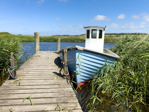 Fischerboot am Ringk&ouml;bing Fjord