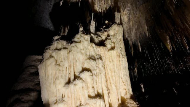 Stunning Stalactites and Stalagmites in Lake Cave Limestone Cavern, Margaret River Region, Western Australia