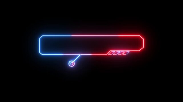 Neon callout box structures accent data fields with red and blue light arcs. Financial infographic labels stand out through this floating anchor tracker. The neon callout box bobs.