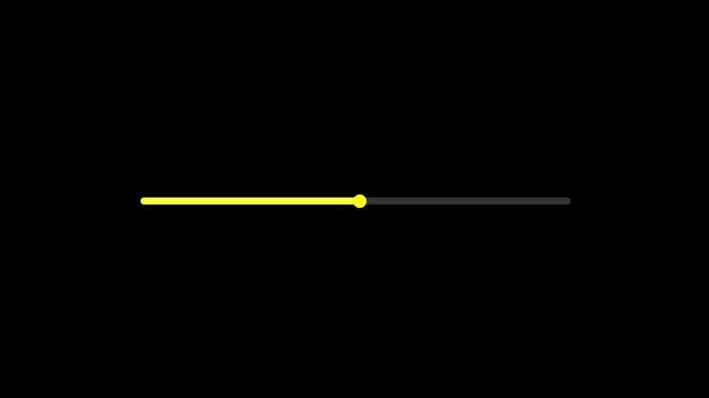 Yellow control slider controls track system preferences on a dark baseline. Audio tuning dashboards gain responsiveness from this clean knob asset. The yellow control slider moves.